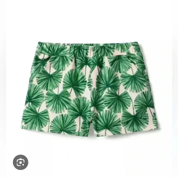 Janie and Jack tropical palm shorts girls size 4 - Picture 1 of 7
